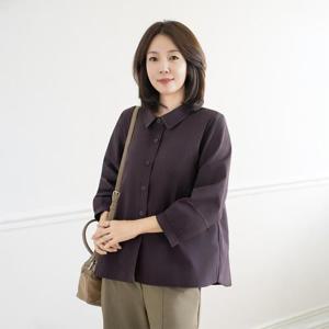엄마옷 마담4060 바스락스티치블라우스-QBL2509091-