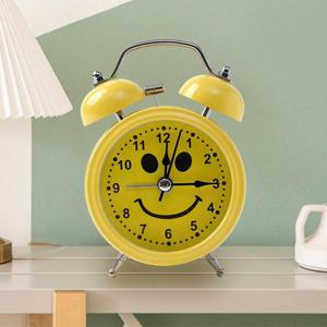 스마일 무소음 해머벨 탁상시계(웃음)자명종 알람시계