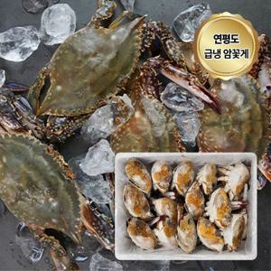 연평도 급냉 암꽃게 손질 절단 냉동 꽃게 4kg (24-40조각)