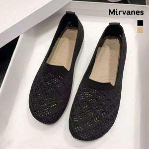 미르바네스슈즈 브리즈 펀칭 니트 플랫