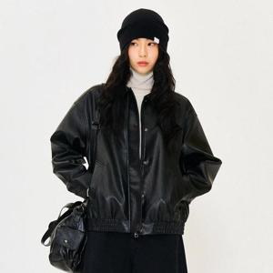 [체이스컬트]여성 비건 레더 블루종 점퍼 EERG4981B03_YS