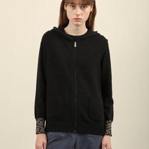 올리비아로렌 HC14 후드 집업 니트 베스트  VOBBN4W9151