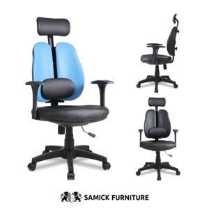 [삼익가구]에반스 듀얼 레자 요추 사무용 학생의자