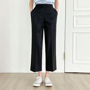 플랜에이 9부 보정핏 스판 반밴딩 슬랙스(3color)