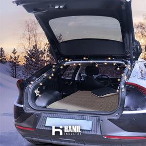 E한일 DC 탄소온열매트12V 캠핑 차박 130X185 그레이 분리난방