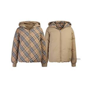 [버버리 키즈] FW24 여아 리버시블 패딩 자켓 8092462 C KG6 AXEL B9368 (14) (성인착용가능)