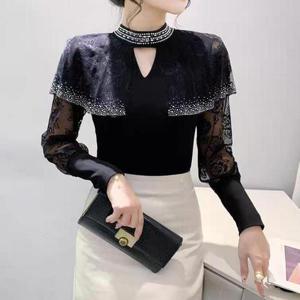 [까르죠아]까르죠아 폴라 레이스 케이프 스포츠 댄스복 라인 차밍 모던 챠밍 밸리 사교 줌바 시스루