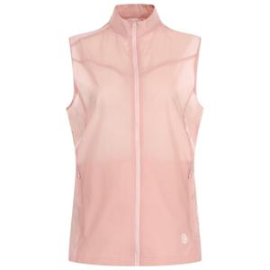 여성 하이넥 에어쿨 경량 통기성 아웃도어 바람막이 등산 조끼 DD-WVS-20382-L핑크