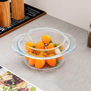 원형 내열유리 뚜껑 오븐그릇 전자레인지 용기 1000ml (WFGFIIM)