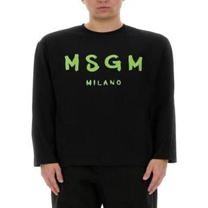 해외배송 25SS 엠에스지엠 긴팔 티셔츠 3840MM511 25700299 BLACK