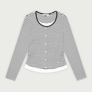 [행텐 틴즈]여성 가디건 스트라이프 레이어드 티셔츠_003(10530-131-660-45)