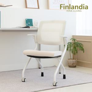 핀란디아 스카이 GT03 화이트 학생사무용 집중력 책상의자