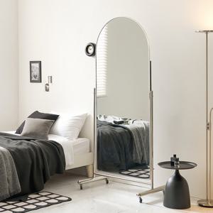 보루네오 마르체 끌로아 크롬 이동식 스탠드형 피팅룸 전신거울 700 BGW322