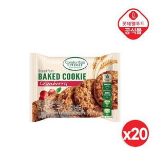 [롯데] 이너프 통곡물 베이크드 쿠키 크랜베리 43g x 20개