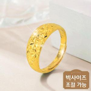[지와이] 반지 18k 도금 빅사이즈보유 변색없는 써지컬 라운드어스 주얼리 무지 여성 여자 금 악세사리