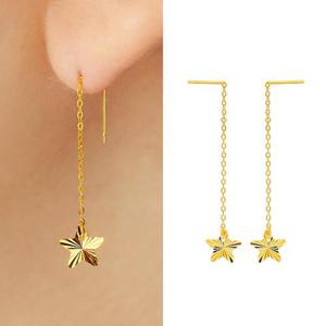 골드앤 순금 24K 썬라잇 스타 드롭 귀걸이 *10주년 특가*