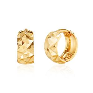 [비앤비골드] 18K 미니 컷팅 원터치 귀걸이 한쌍 PNE36125