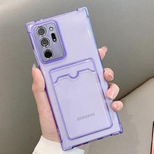 갤럭시S23울트라/S918 에어백 포켓 투명 케이스/편리한카드포켓