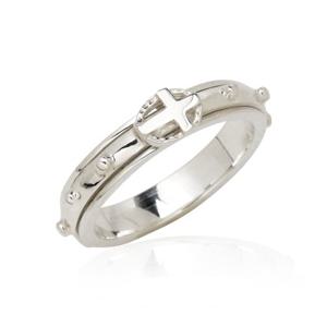 [골드모아] 실버 묵주 회전반지