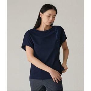 [올리비아로렌]보트넥 가오리핏 반팔티셔츠____VVCASXM5331