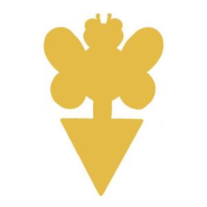 해충끈끈이 날파리퇴치 초파리트랩 나비 꽃 꿀벌 (WFFVBU5)