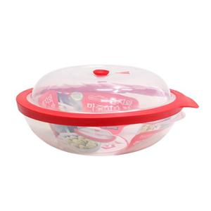 로이첸 전자레인지용기 밀폐용기 원형 2800ml