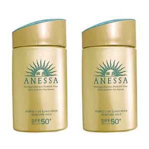 [SHISEIDO] 시세이도 아넷사 퍼펙트 UV 선스크린 스킨케어 밀크 60ml 2개