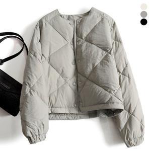 [유니제이] (77까지)밸리스 퀼팅 라운드넥 패딩