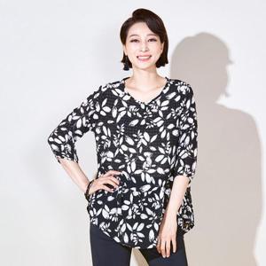 [마담엘레강스][마담엘레강스] 로리타 시어서커 라운드넥 블라우스 K181BL08