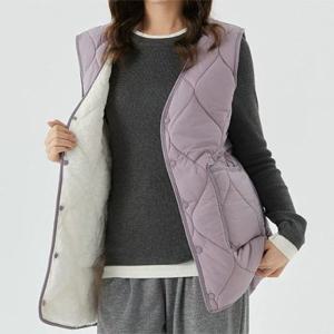 [패션시그널] 패딩or양털안감택일 롱조끼가디건 CN1781