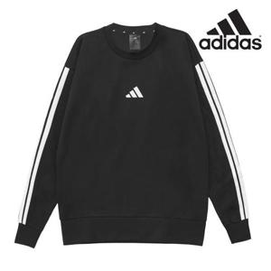 아디다스 남성 긴팔 티셔츠 에센셜 3S 플리스 스웨트셔츠 JE6304