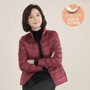 [애비뉴투지]엄마옷 차이나 경량 오리털 여성 가을 겨울 패딩 점퍼 숏 재킷 J10031 50대 60대 중년여성