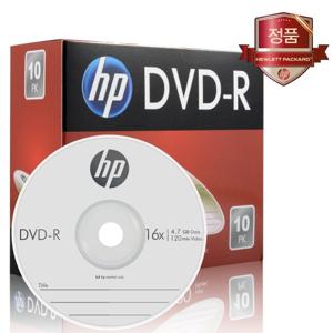 HP DVD-R 4.7GB 16배속 SLIMCASE 10장PACK/공DVD