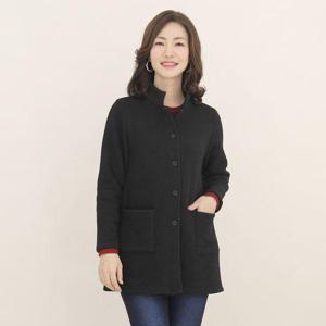 [애비뉴투지]엄마옷 밍크융 두툼 기모 카라 여성 가을 겨울 단추 주머니 가디건 J11024 50대 60대 중년여..