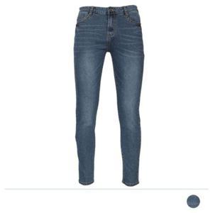 남성 탑 스키니 데님팬츠-중청