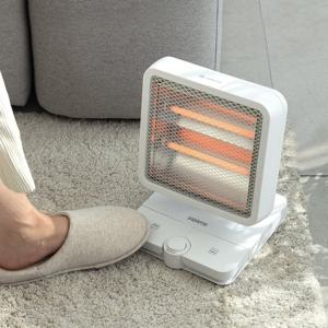 모리츠 발터치 쿼츠 전기히터 MO-SF20 전기스토브 좌우회전 발로 간편조작