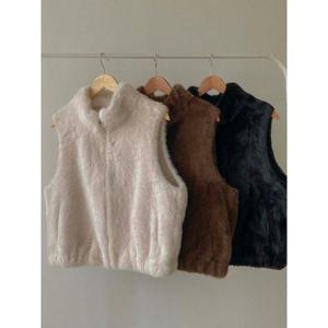 [릴룸]고퀄 밍크조끼 무스탕 밍크조끼 베스트 하객룩 아우터