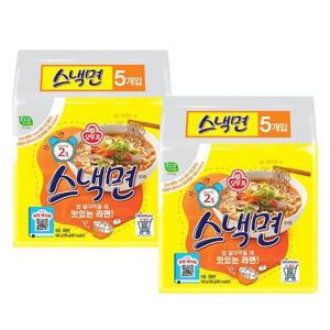 [오뚜기]오뚜기 스낵면 (108gX5입) X 2개 멀티팩 (37994579)