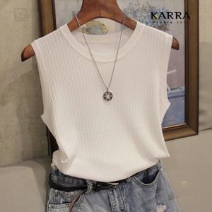 ★무료배송★KARRA 베이직민소매니트_A0373M
