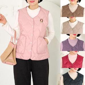 [엄마옷 로즈맘] 유영단추누빔패딩조끼