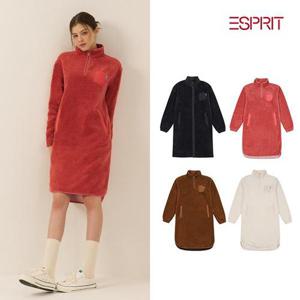 ★텐텐★네이비증정 [에스프리] 플리스 원피스 여성세트