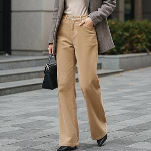 [유니제이] 레로 코듀로이 기모 와이드팬츠(롱/숏)