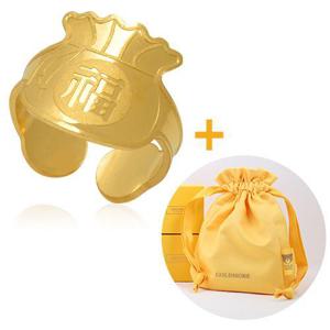 [골드모아] 당일발송 순금 돌반지 1.87g 24K [복주머니]