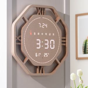 플라이토 와이파이 로마 터닝 인테리어 LED 벽시계 40cm / 포토사은품
