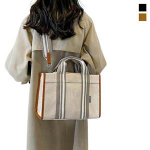 [끌레아]캐주얼 여성 사각토트백 크로스백 편리한 지퍼 오픈형