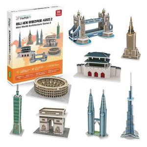 3D 입체퍼즐 건축모형 종이퍼즐 유명건축물 8종세트 (WD41F5F)