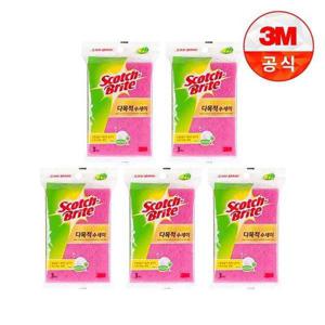 갤러리아_[3M]제로스크래치 패드수세미(중) 3입(흠집방지용) 5개세트