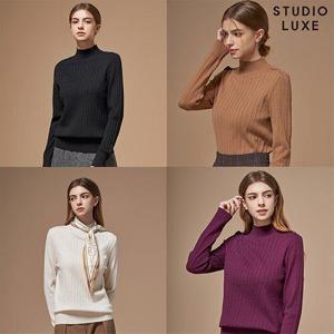 [스튜디오럭스][스튜디오럭스]여성 모크넥 니트 4종_683570