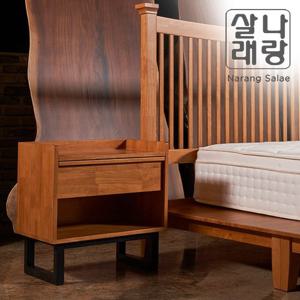 [나랑살래] 마들린) 고무나무원목 사이드테이블