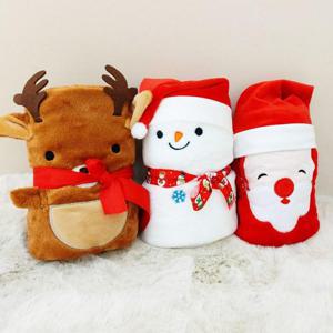 산타 무릎담요 대형 캐릭터 겨울 극세사 학교 학생담요 크리스마스 유치원 어린이집단체선물